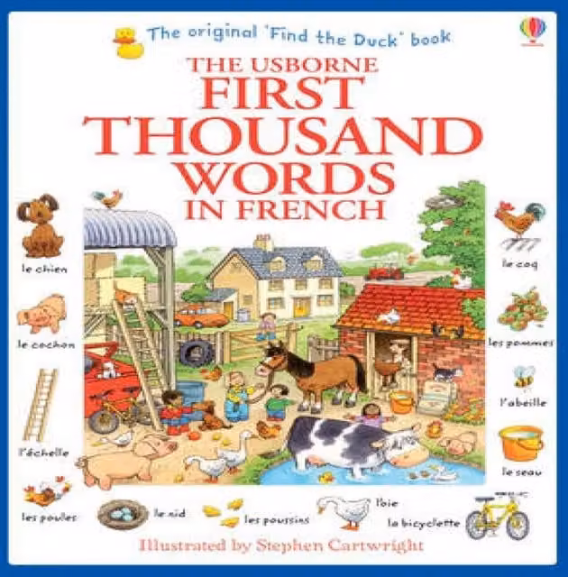 Usborne First Thousand Words in French Multicolour Paperback Book