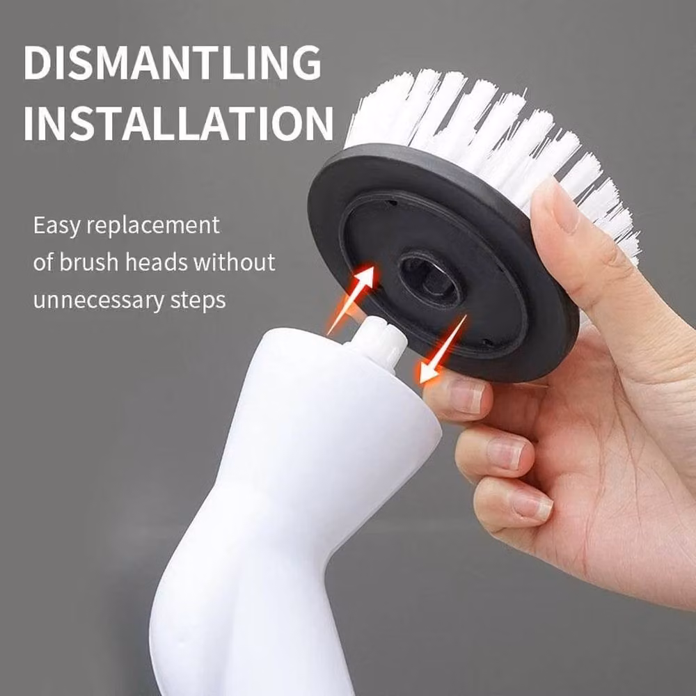 KORVIXA Rechargeable Cordless Spin Scrubber in White – 4