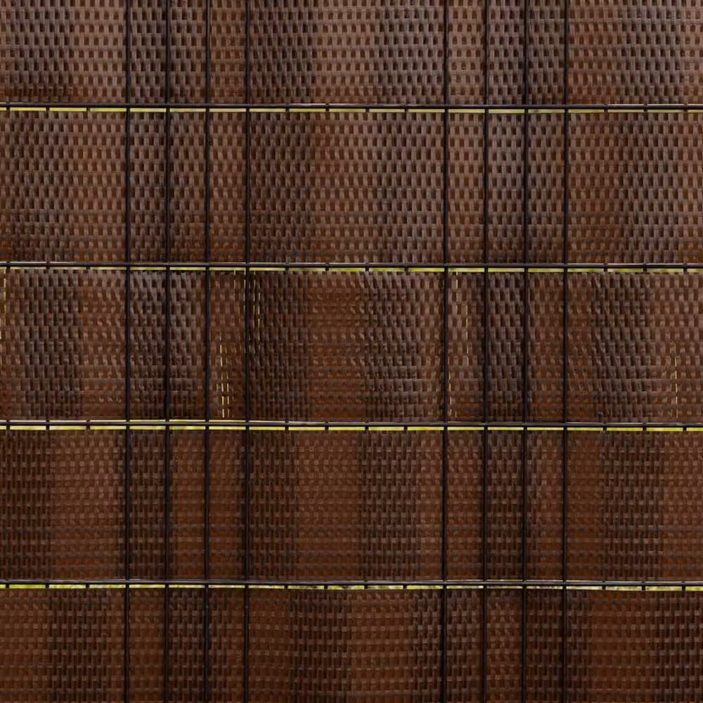 Berkfield Home Decorative Balcony Screens, 10 Pack, Brown and Black, W: 19 cm, H: 255 cm – 6
