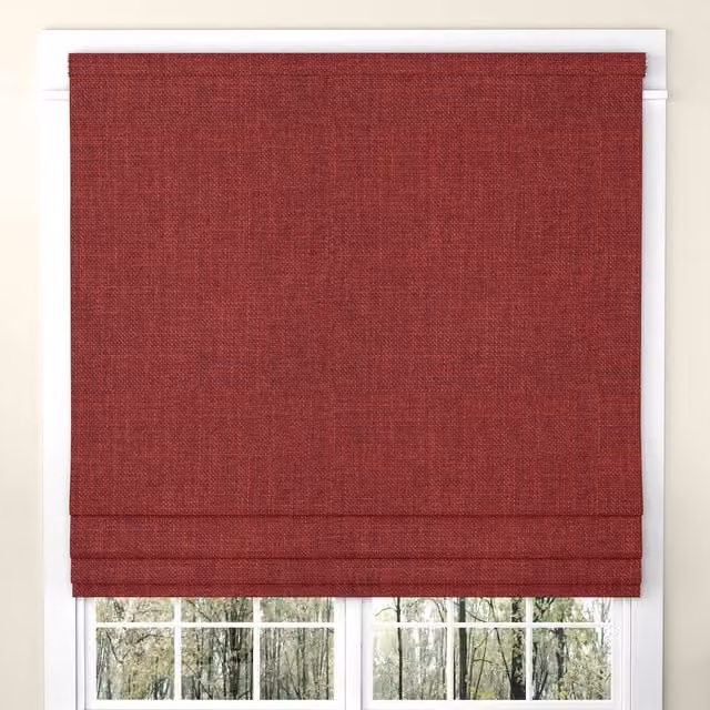 ANTE DECOR Fjord Made To Measure Red Blackout Roman Blind