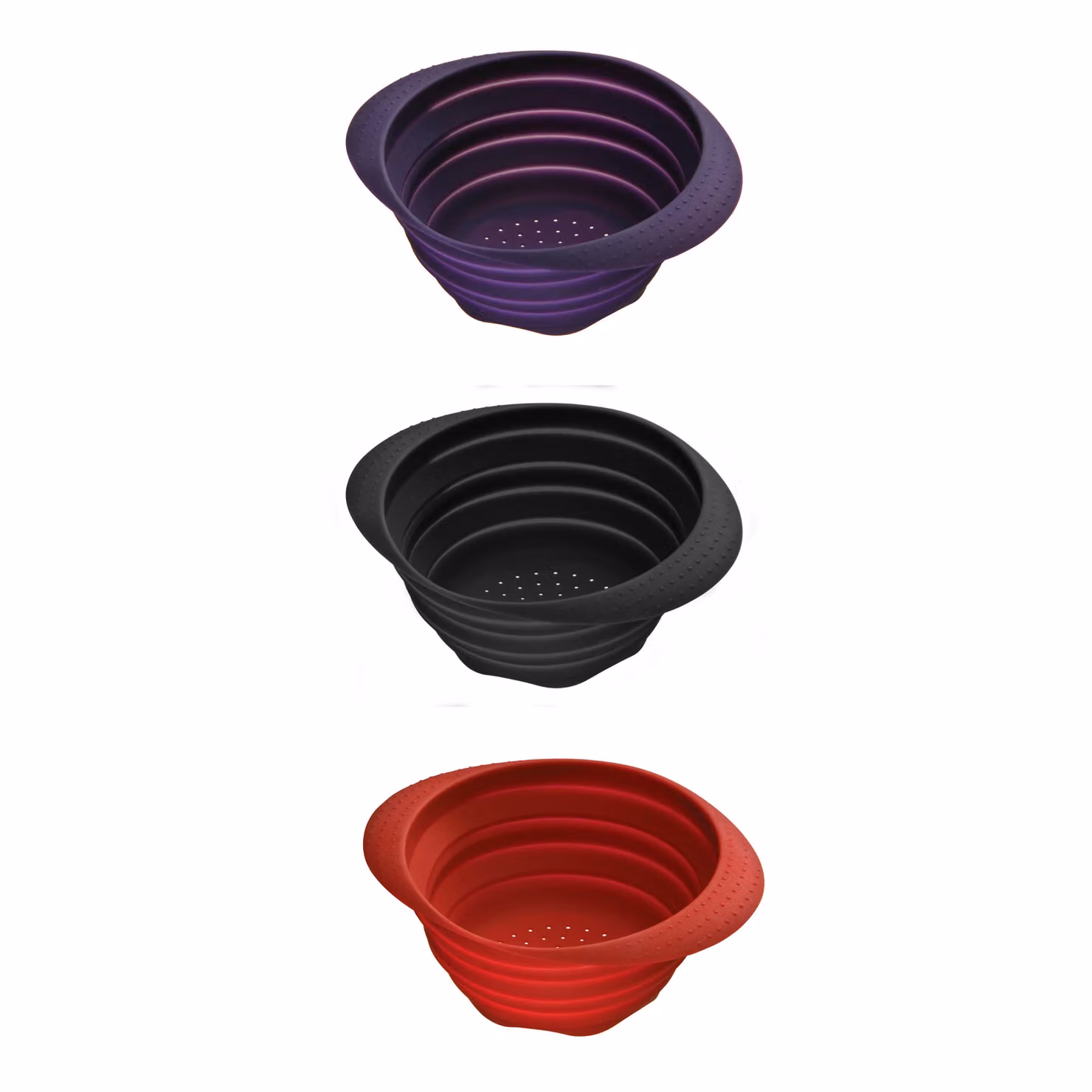 Orsina Purple Silicone Collapsible Colander and Lightweight Straining Bowl – 4