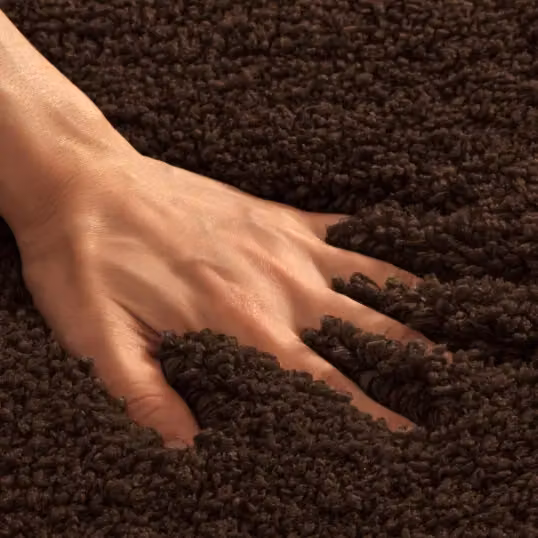Allure Bath Fashions Shaggy Microfibre Non Slip Bath Mat, Brown, W: 40 cm, D: 60 cm – 5