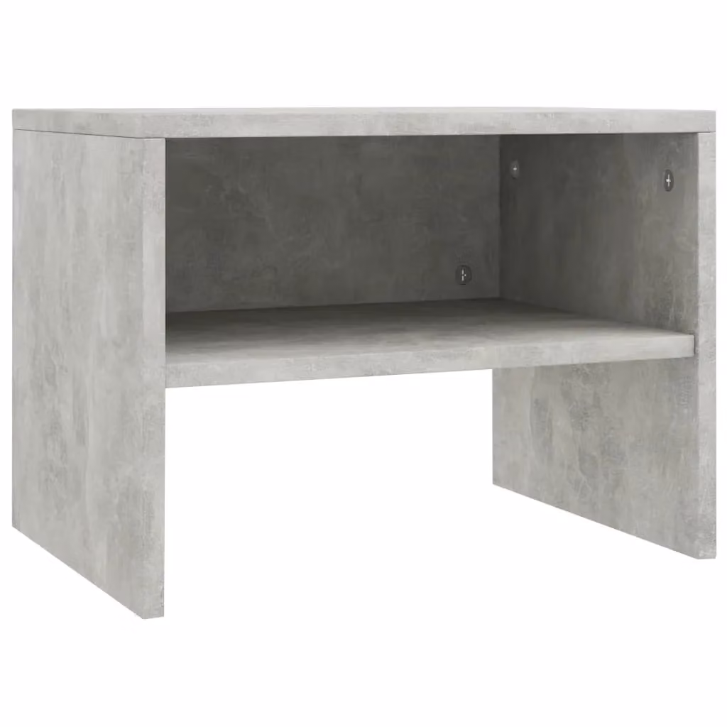 Berkfield Home Bedside Cabinet in Concrete Grey, W/D/H: 40 x 30 x 30 cm – 2