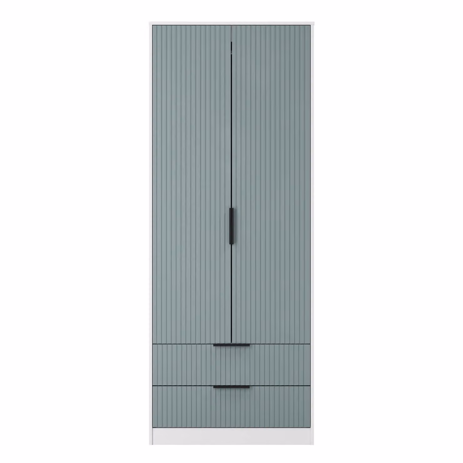 Ready Assembled 2 U Menai 2 Door 2 Drawer Wardrobe in Duck Egg Blue – 2