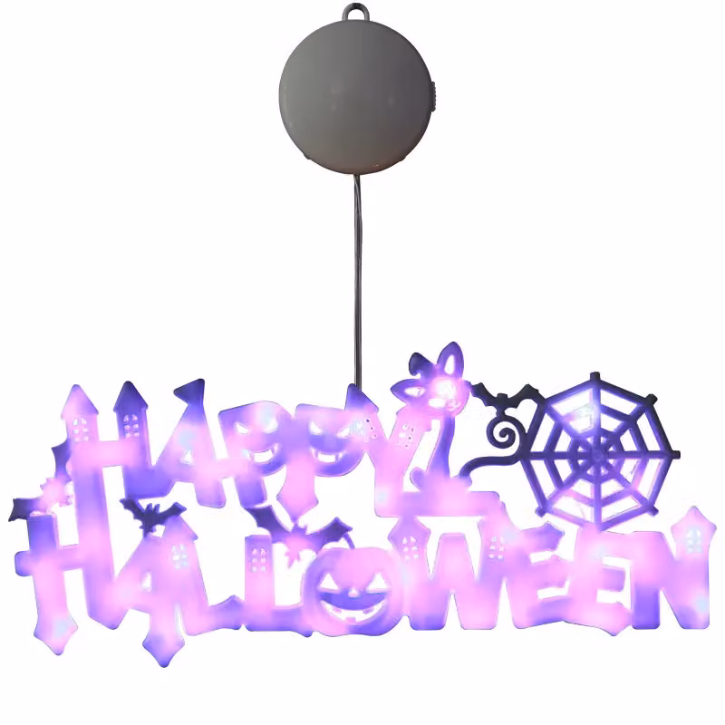 Leaper Halloween Luminous Letter Light Board Decoration in Purple – 4