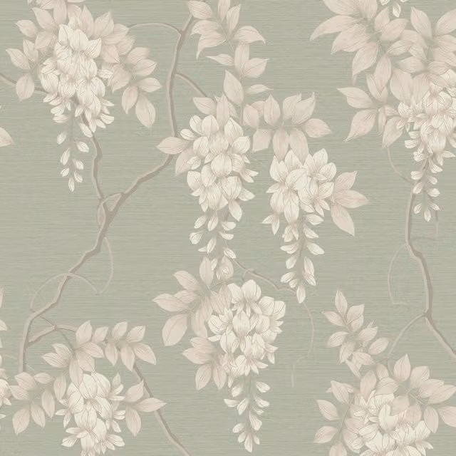 Superfresco Wisteria Tree Branches Wallpaper in Green