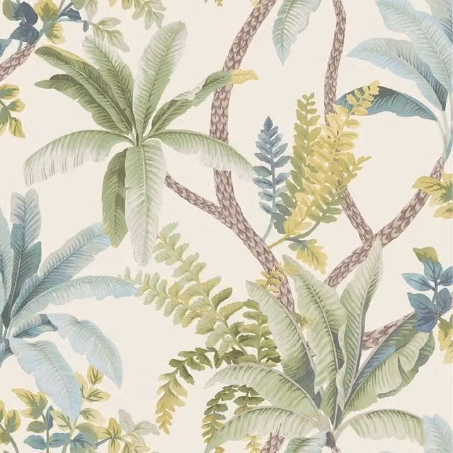 Holden Decor Trailing Palm Tree Leaves Jungle Leaf Botanical Wallpaper in Green