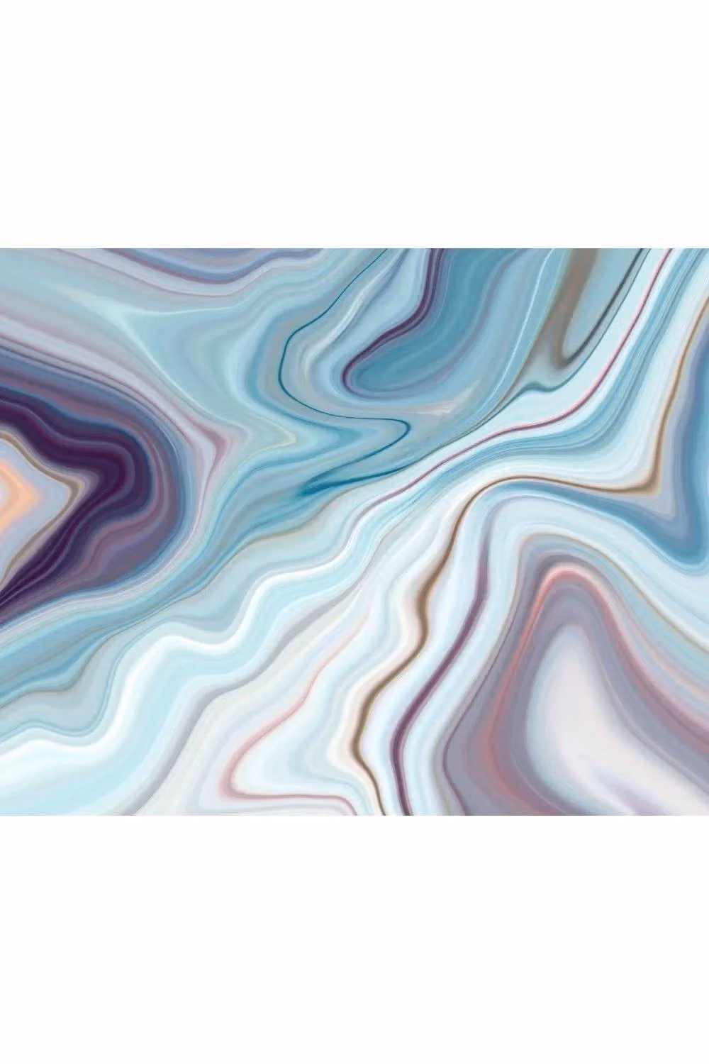 Origin Murals Marbled Ink Abstract Wall Mural in Petrol, W: 300 cm x H: 240 cm – 2