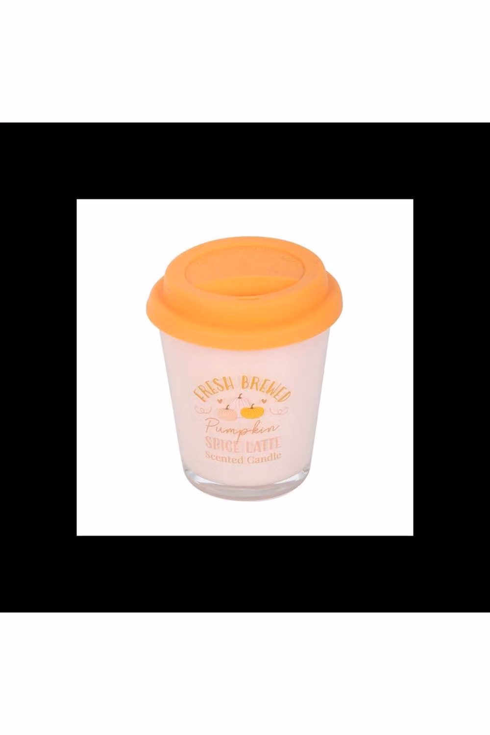 KDMD Fresh Brewed Pumpkin Spice Latte Lidded Glass Candle in White – 2