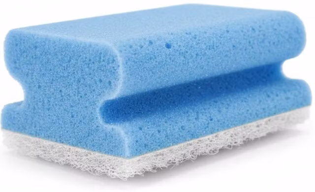 Bedsland DL Non-Scratch Handgrip Sponge Scourers, Blue, 8 Pack