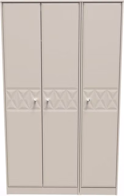 Ready Assembled 2 U Toledo 3 Door Wardrobe in Taupe