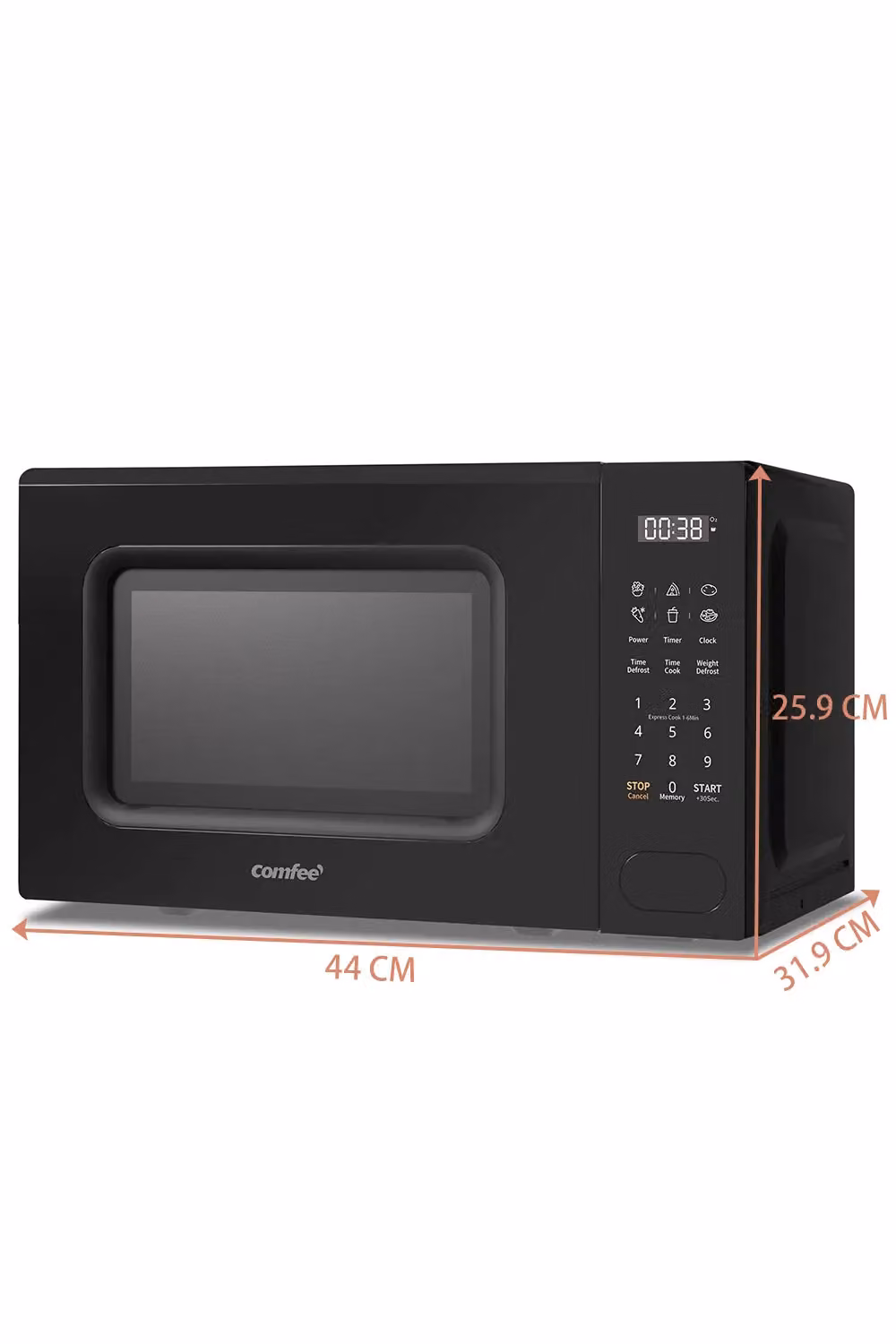 Living and Home 700W 20L Solo Touch Control Microwave Oven in Black – 4