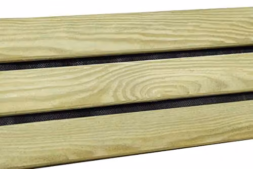 Forest Garden Wood Slatted Edging in Brown or Black – 3