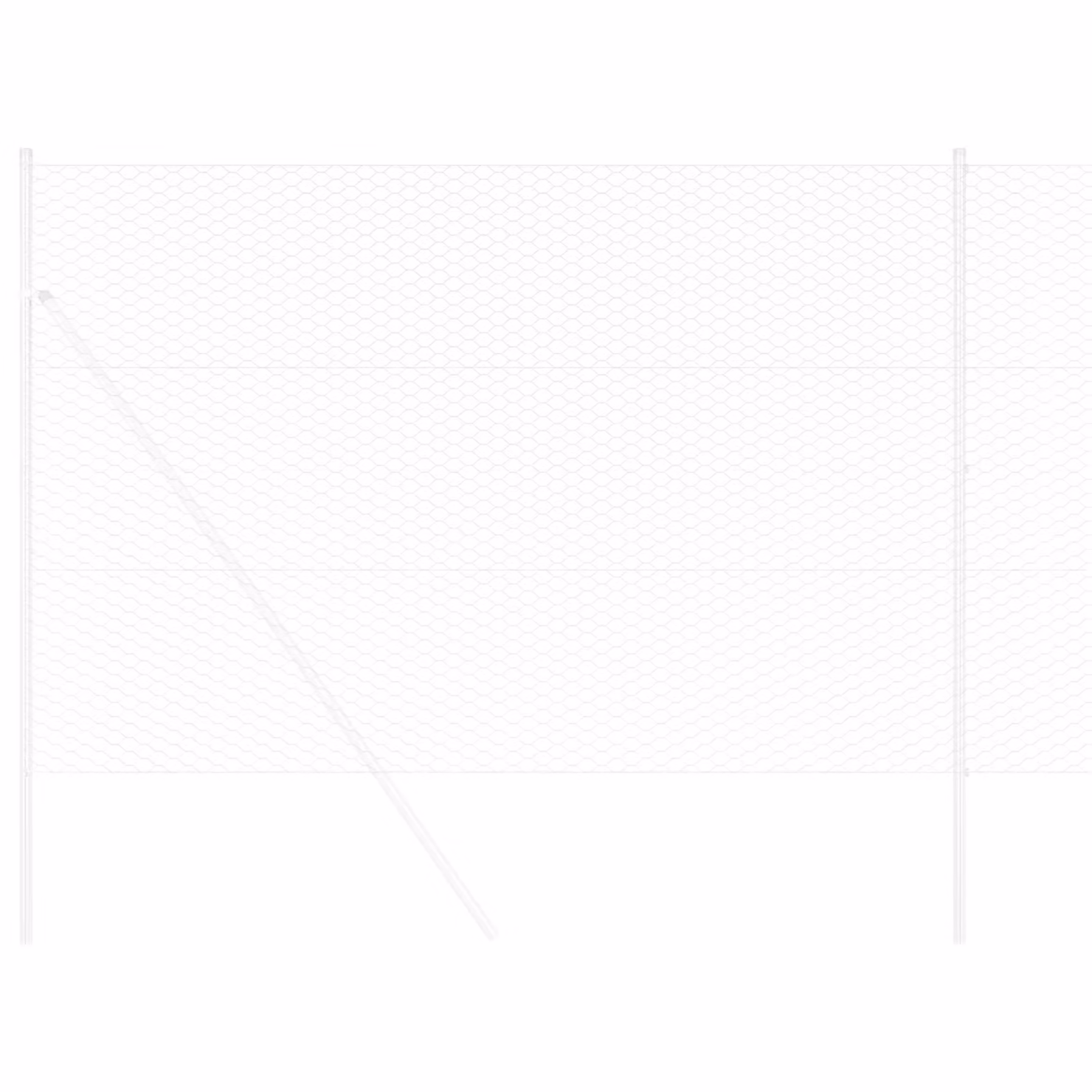 Berkfield Home Hexagon Fence in Silver Galvanised Steel, W/H: 10 x 1.5 m – 2
