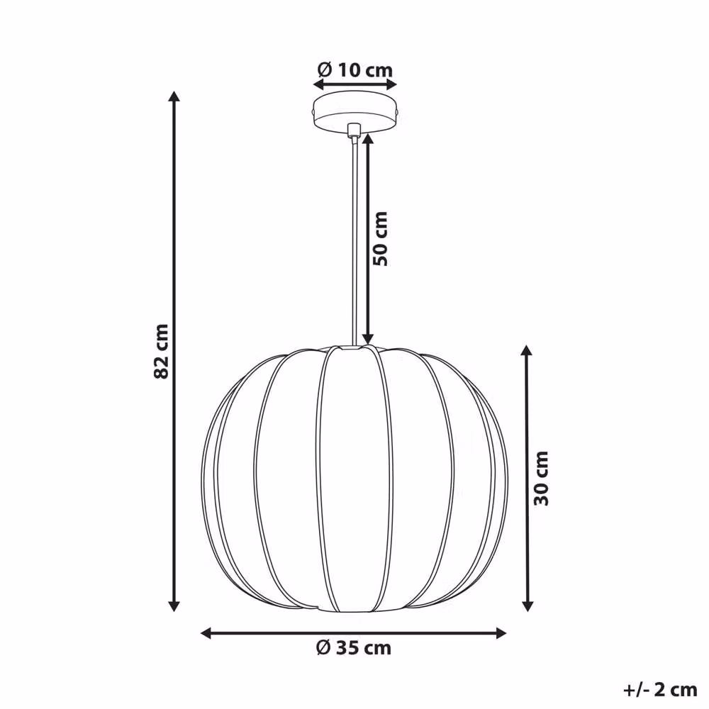 Wyld and Coco Industrial Sphere Pendant Lamp in Black Nylon and Metal – 3