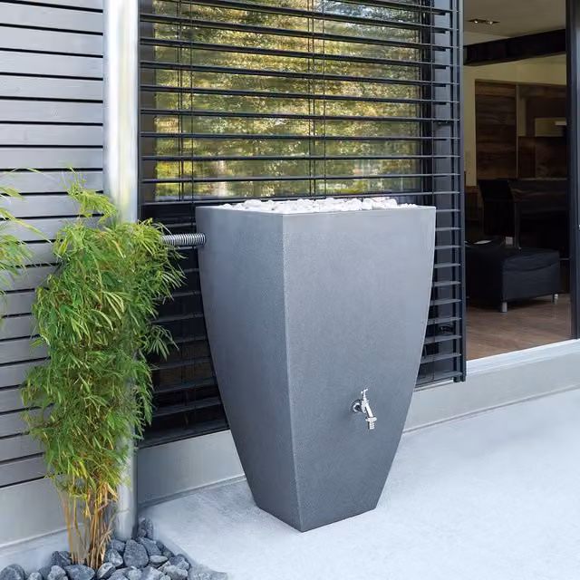 Charles Bentley Modena 100L Grey Plastic Water Butt – 1