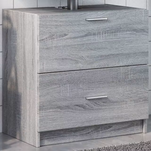 Berkfield Home Grey Sonoma Sink Cabinet W/D/H: 59 x 37 x 59 cm – 1