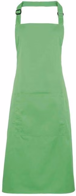 Premier Colours Collection Pocket Bib Apron in Green