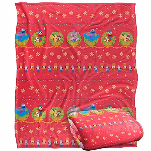 LOGOVISION Multicolour Fluffy Fleece Throw Blanket for Children, W/D/H: 152 x 127 x 1 cm – 1