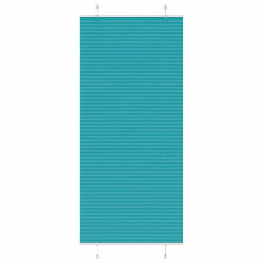 Berkfield Home Single Pleat Petrol Green Fabric Blind, W/H: 94.4 x 200 cm – 2