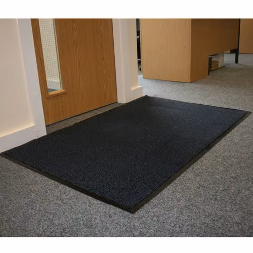 JVL Heavy Duty Barrier Door Mat in Blue and Black, W: 80 cm, L: 140 cm – 4