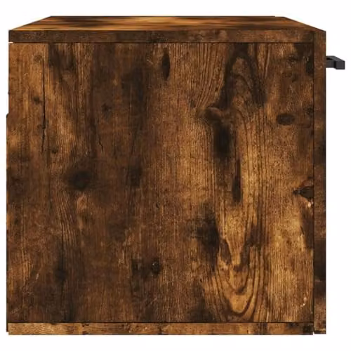 vidaXL Modern Wall Cabinet in Smoked Oak Brown, W/D/H: 80 x 35 x 35 cm – 5