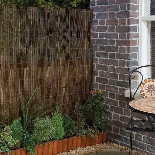 Woodsgood Woven Brown Willow Screening Mat