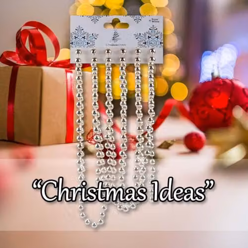 VFM e-Store 2.75 m Gold Round Plastic Bead Chain Christmas Decoration – 4