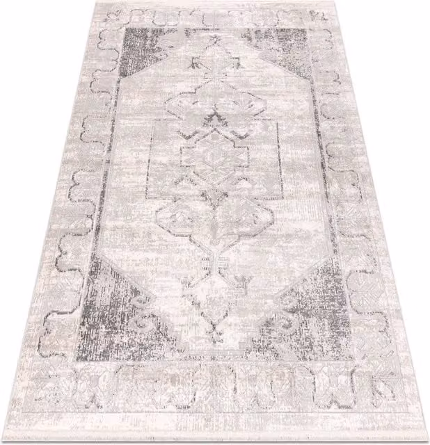 RugsX Distin Vintage Modern Grey Rectangular Rug W/D/H: 120 x 170 cm