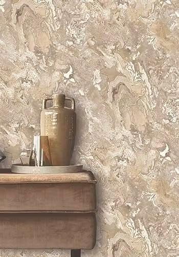 Rasch Serafina Abstract Modern Wallpaper in Beige