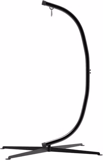 FLAVORA Reinforced Metal Hanging Egg Chair Stand in Black – 1