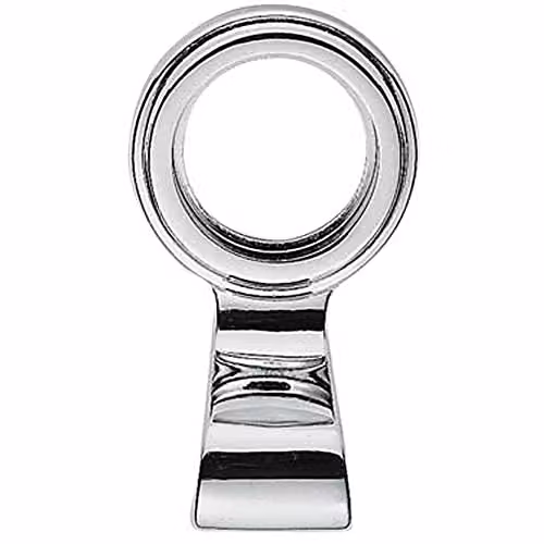 Loops Large Cylinder Latch Pull Night Latch Door Handle in Polished Chrome Silver