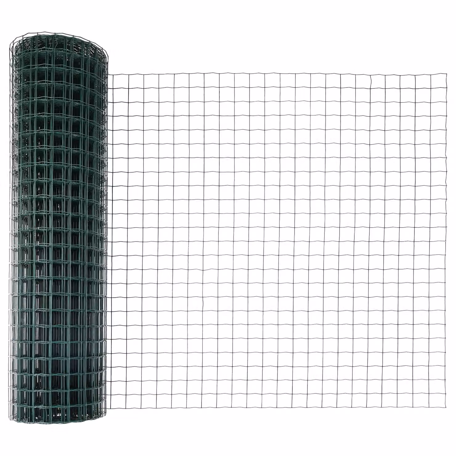 Berkfield Home Euro Fence with 5 U Posts, Green PVC-Coated Steel, W: 10 m, H: 1 m – 2