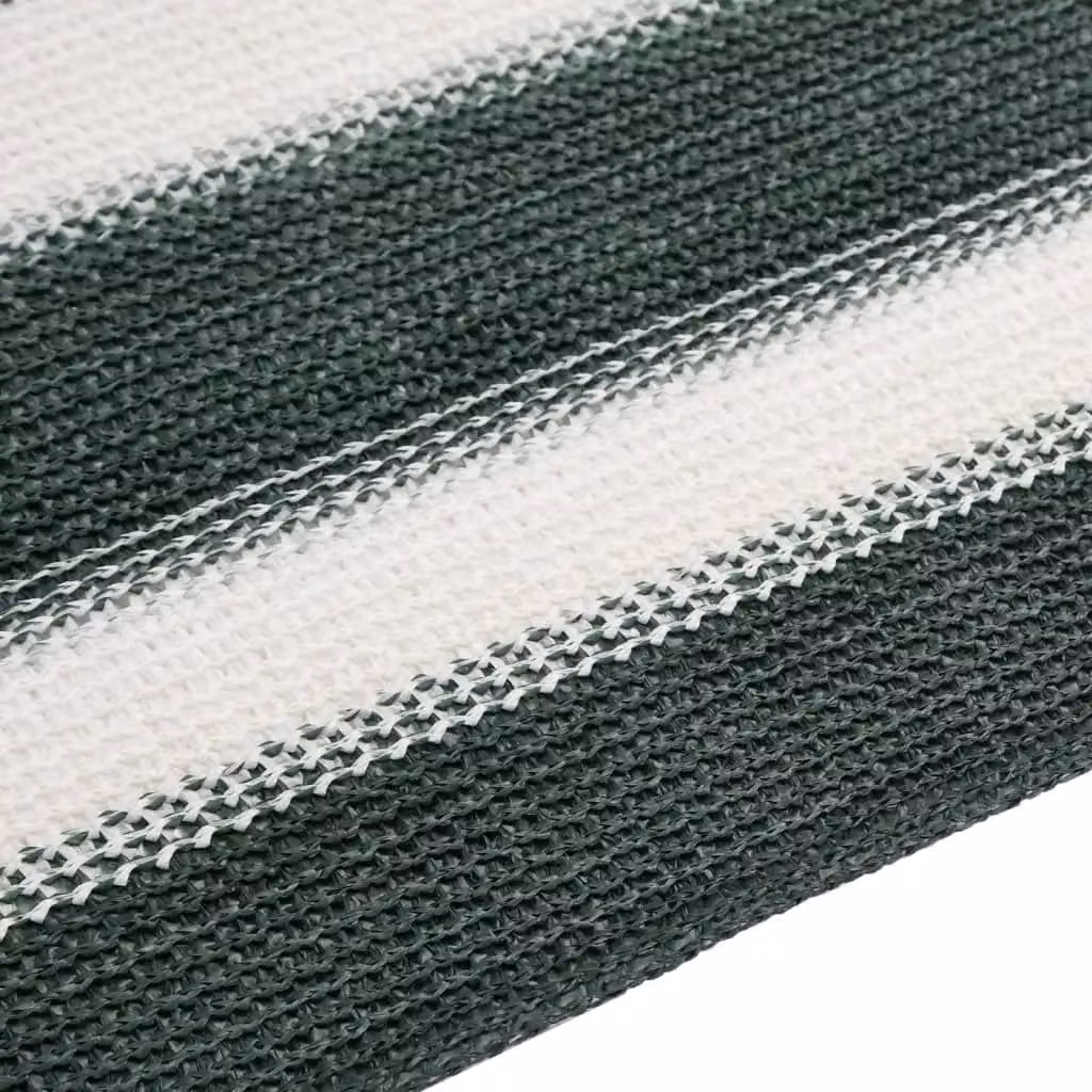 Berkfield Home Privacy Netting Mat in Green and White, HDPE Plastic, 2 x 10 m – 5