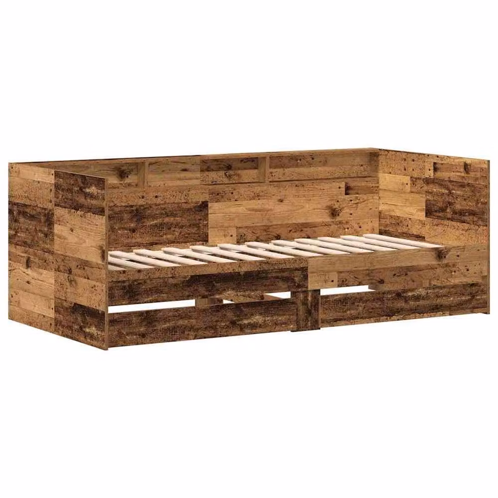 Berkfield Home Elegant Daybed with Drawers in Brown, Engineered Wood, W/D/H: 200 x 90 x 101.5 cm – 3