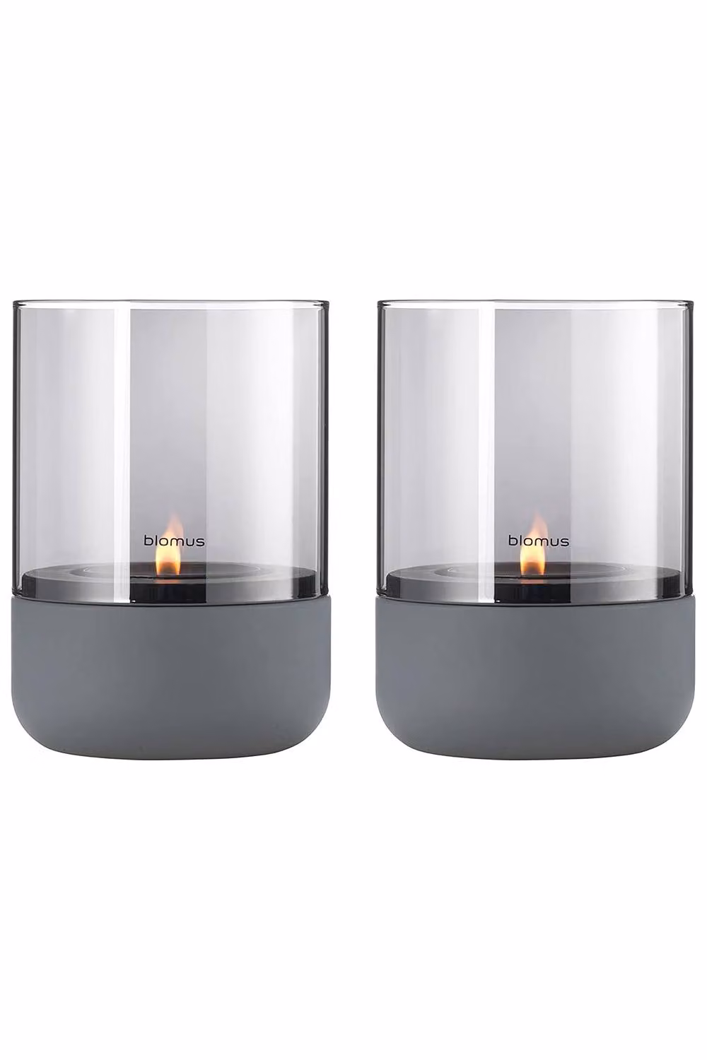 Blomus Calma Set of 2 Extra Small Tealight Holders in Steel Grey – 2