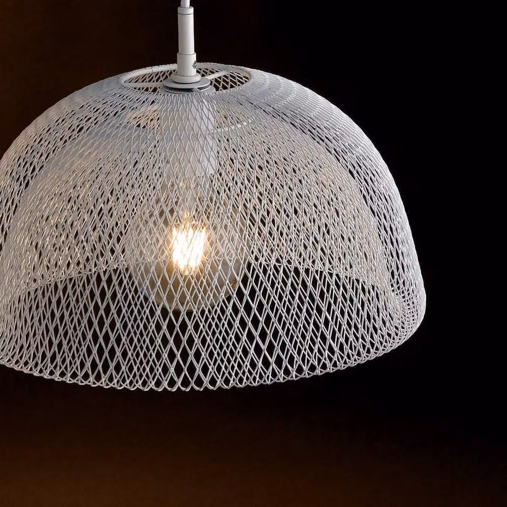 Netlighting HAREM White Dome Pendant Ceiling Light, Diameter: 37 cm, Height: 17.5 cm – 2