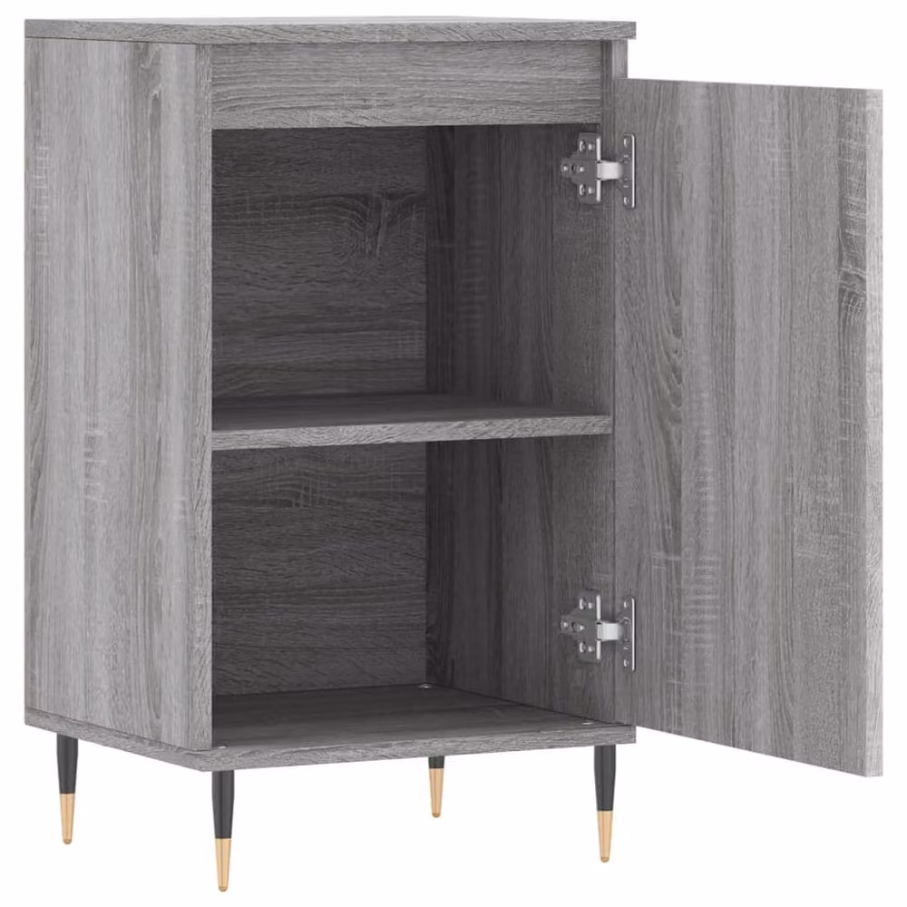 Berkfield Home Set of 2 Grey Sonoma Sideboards in Engineered Wood, W/D/H: 40 x 35 x 70 cm – 2