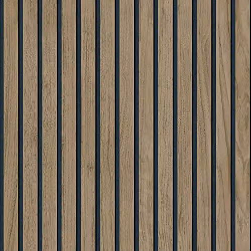 Belgravia Decor Panacea Wood Slats Wallpaper in Brown and Black with Geometric Abstract Design