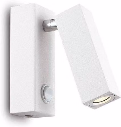 Netlighting Page LED Square Wall Reading Light in White