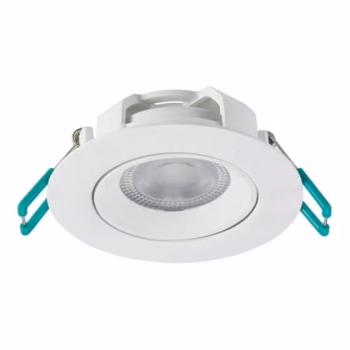 SYLVANIA SylSpot Neos LED Recessed Spotlight, 4.8W, Warm White, IP44, White, Pack of 3