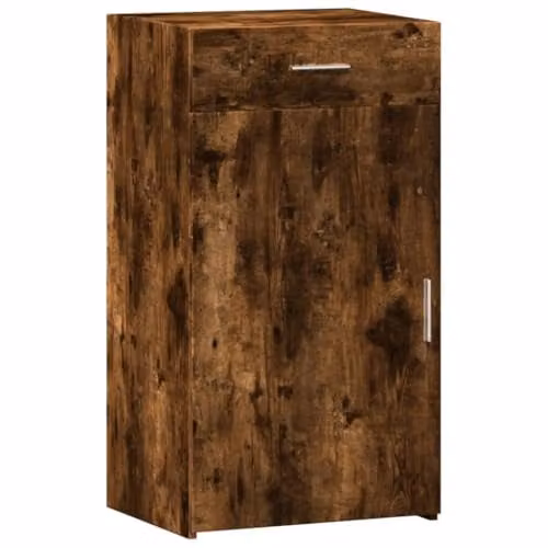vidaXL Modern Sideboard in Smoked Oak Brown, W/D/H: 50 x 42.5 x 93 cm – 1