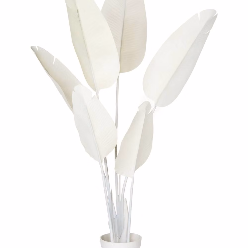 Wyld and Coco Artificial Banana Tree in White, Height: 123 cm – 2