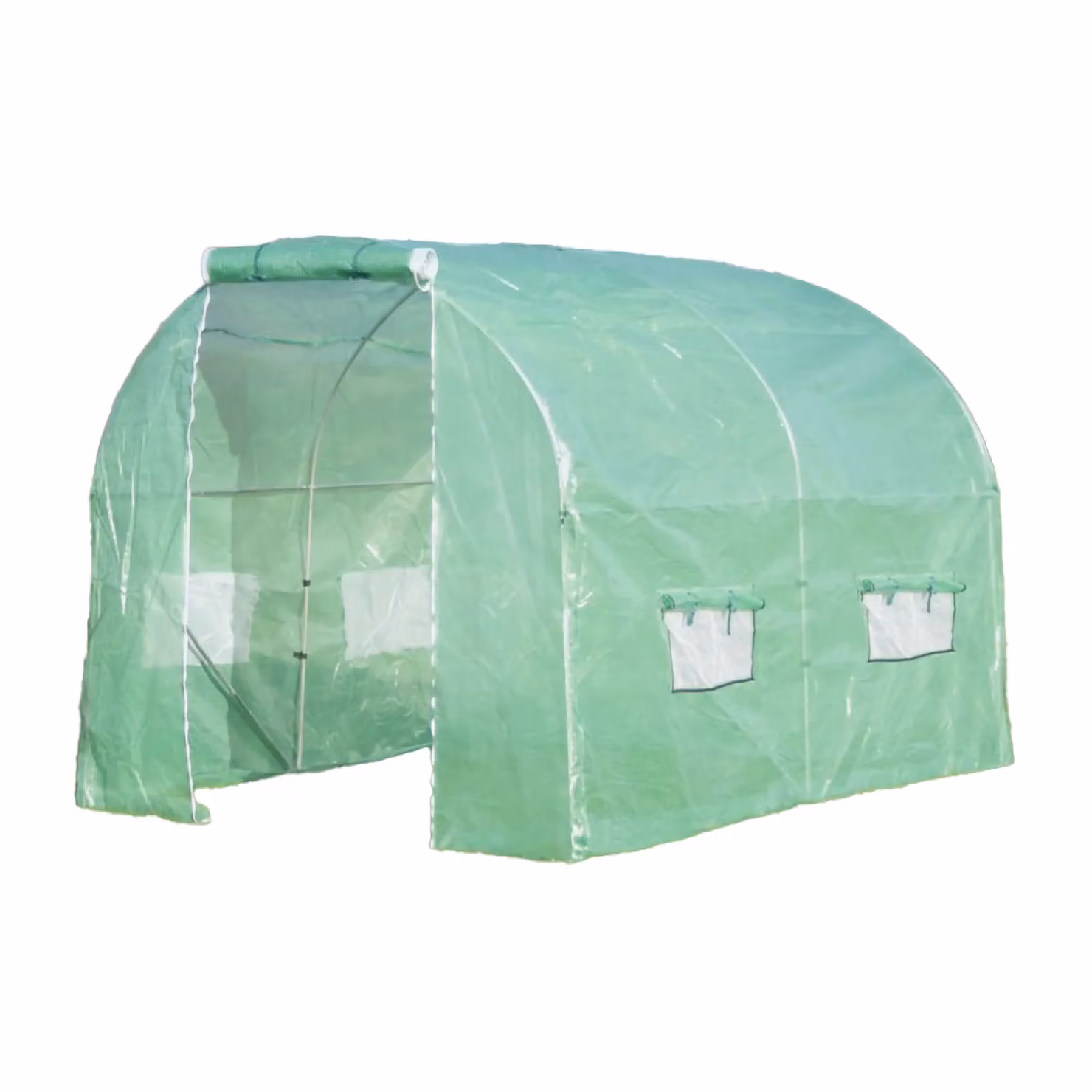 Primrose Premium Green Polytunnel with Galvanised Steel Frame, W: 300 cm, D: 200 cm – 2