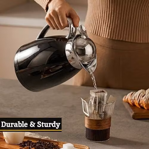 Orsina Multipurpose Black and Silver Vacuum Thermos Jug – 4