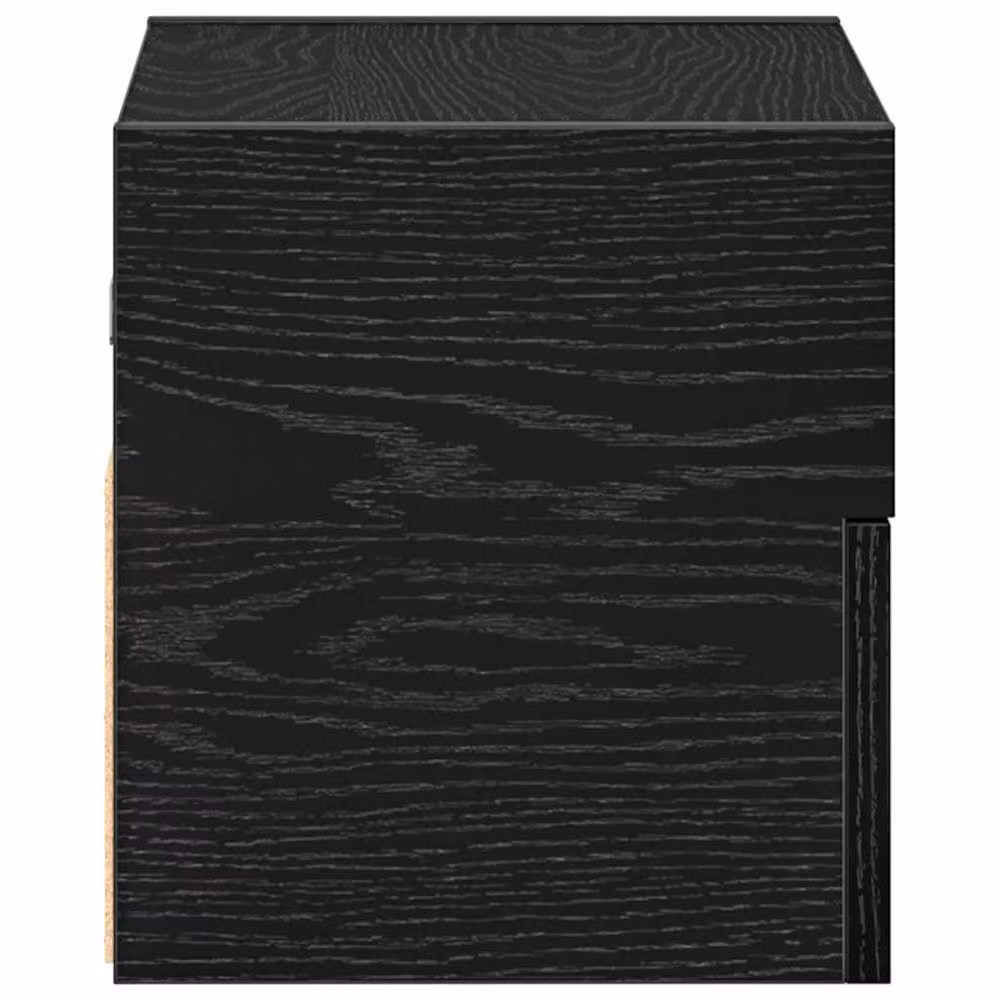 Berkfield Home Modern Wall-mounted Bedside Cabinet in Black, W/D/H: 45 x 26 x 28.5 cm – 4