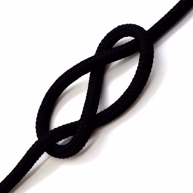 Sola Black Polypropylene Solid Braided Rope, 8mm x 20m