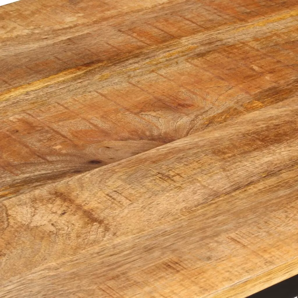 Berkfield Home Rectangular Mango Wood Dining Table in Brown, W/D/H: 110 x 60 x 76 cm – 5