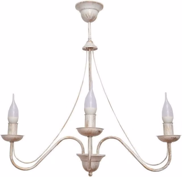 Netlighting Malbo Multi Arm Pendant Ceiling Light in White and Gold, 60 cm