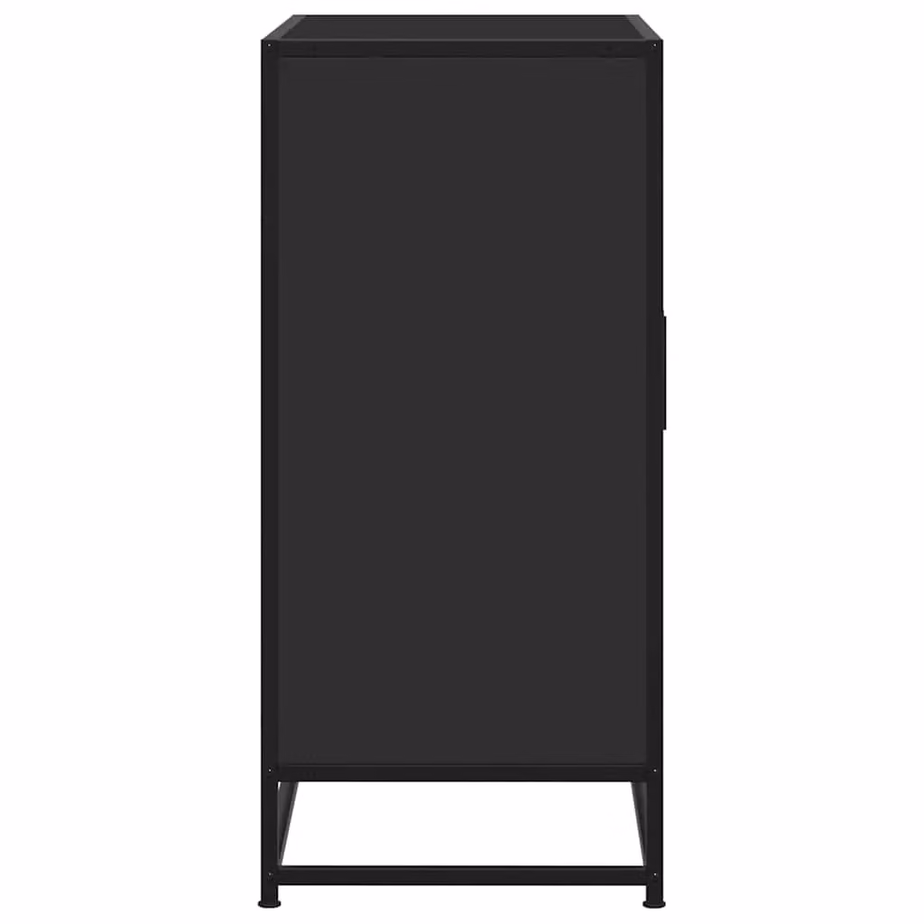 Berkfield Home Industrial Sideboard in Black, MDF and Metal, W/D/H: 68 x 35 x 76 cm – 4